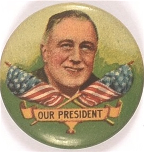 Roosevelt Our President Colorful LItho