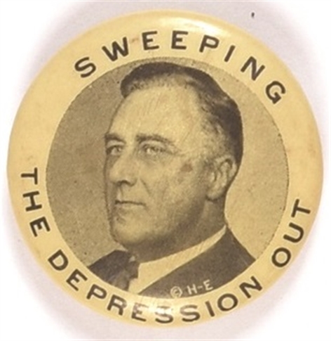 Roosevelt Sweeping the Depression Out