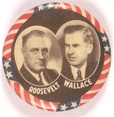 Roosevelt, Wallace Celluloid Jugate