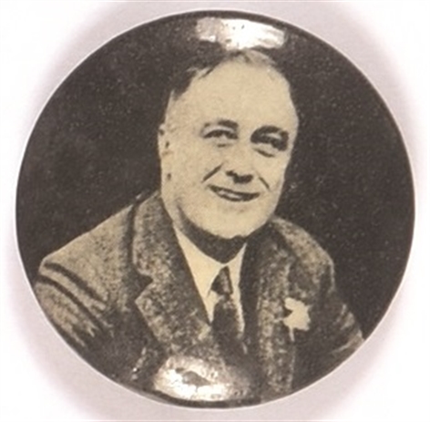 Franklin D. Roosevelt Head and Shoulders Celluloid