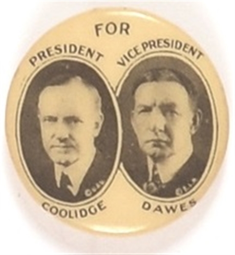 Coolidge, Dawes Celluloid Jugate