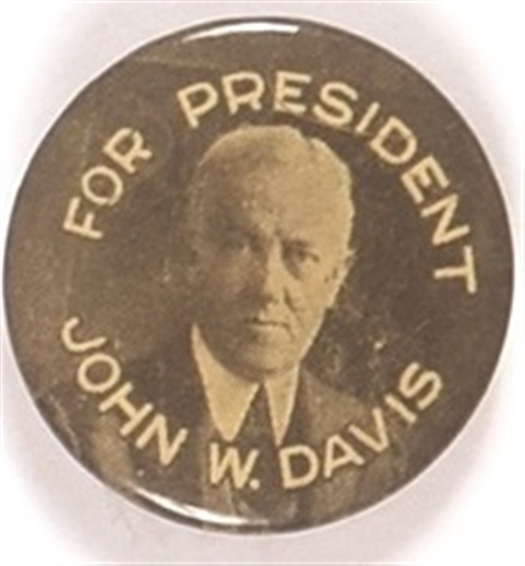 Davis for President Picture Pin