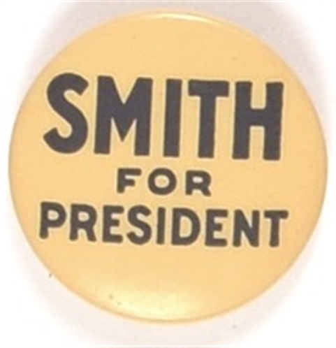 Smith for President Blue and White Celluloid