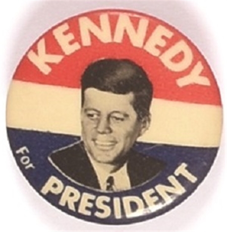 Kennedy for President RWB Picture Pin