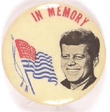 JFK Flag Memorial Celluloid