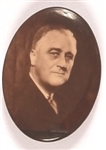 FDR Oval Sepia Celluloid