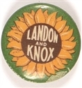 Landon Sunflower Pin, Green Border