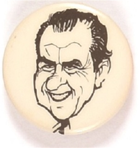 Nixon Later Portrait Pin