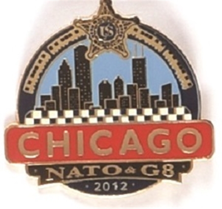 Obama 2012 Secret Service Chicago Pin