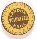 Landon, Knox Scarce Volunteer Celluloid