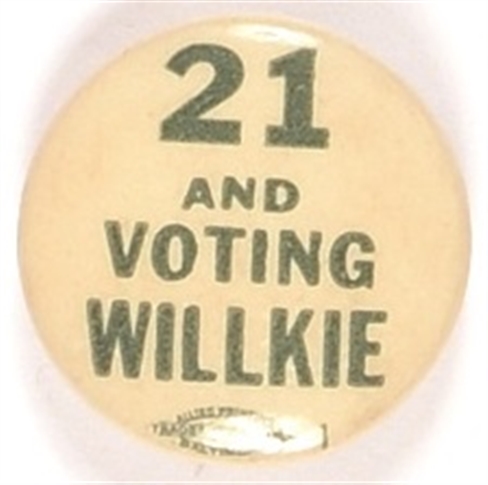 21 and Voting Willkie