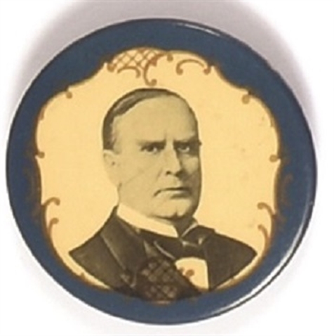 McKinley Gold Filigree Celluloid