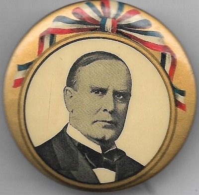 McKinley Ribbon Design Celluloid