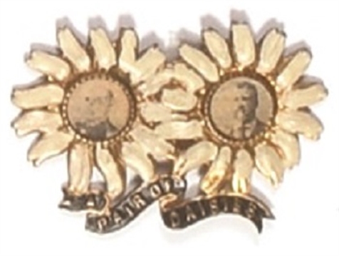 McKinley, TR Daisies Jugate Pin