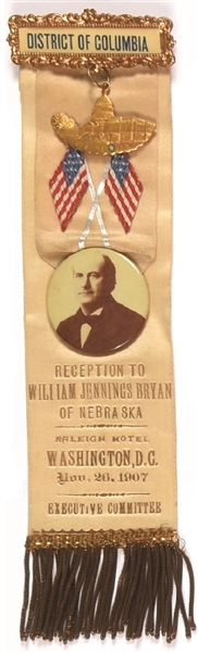 Bryan District of Columbia Reception Ribbon, Pin