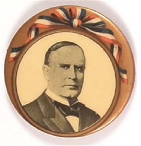 McKinley Large Ribbon Design Celluloid