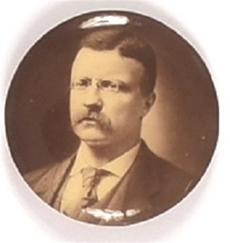 Theodore Roosevelt Sepia Celluloid