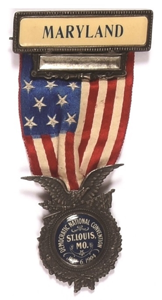 Parker 1904 Convention Maryland Badge