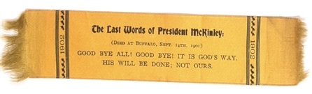 McKinley Last Words Ribbon