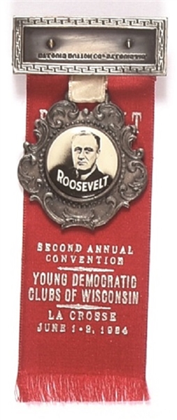 Roosevelt Wisconsin Young Democrats Badge