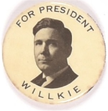 Willkie for President Different Celluloid