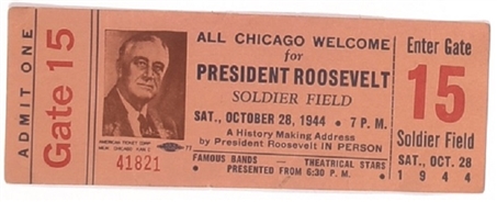 FDR Chicago Rally Ticket