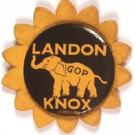 Landon, Knox Large Litho Pin and Sunflower
