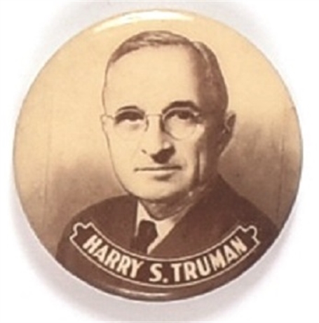 Harry Truman Brown Celluloid