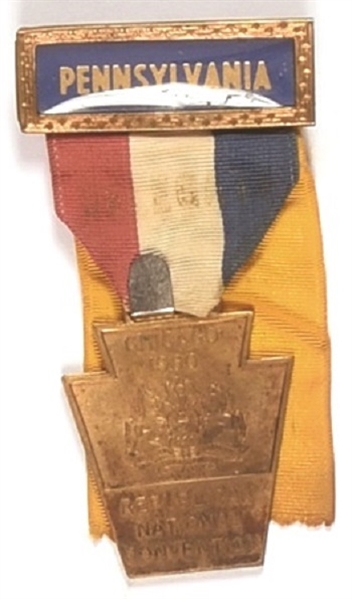 Nixon 1960 Pennsylvania Badge