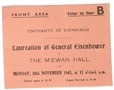 Ike Scotland Laureation Ticket