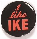 I Like Ike Bright Pink Letters Celluloid