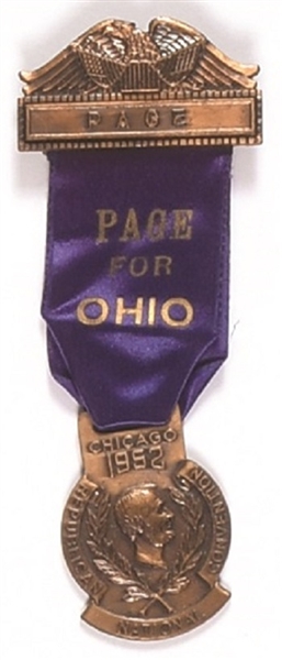 Eisenhower Ohio Page Badge