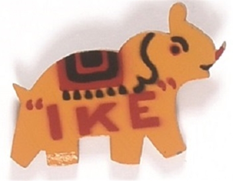 Eisenhower Wooden Elephant Pin