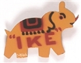 Eisenhower Wooden Elephant Pin