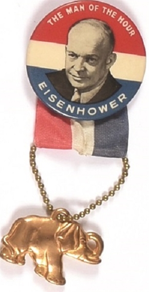 Eisenhower Man of the Hour Pin, Elephant