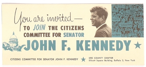 Buffalo Citizens for Kennedy Mailer