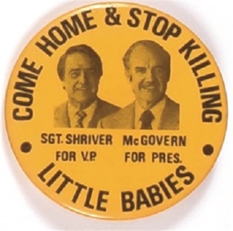 McGovern Come Home and Stop Killing Little Babies