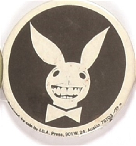 Carter Black, White Playboy Bunny Pin