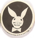 Carter Black, White Playboy Bunny Pin
