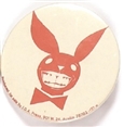 Carter Red, White Playboy Bunny Pin