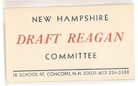 New Hampshire Draft Reagan Committee