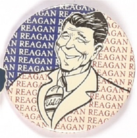 Ronald Reagan Unusual Design Celluloid