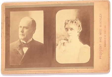 William and Ida McKinley Cabinet Card