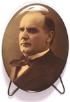 McKinley Large Oval Sepia Celluloid