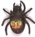 McKinley, Roosevelt Large Gold Bug Jugate