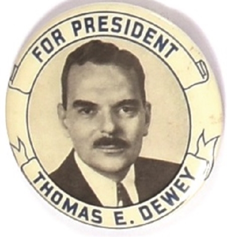 Dewey for President Blue Letters