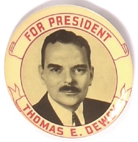 Dewey for President Red Letters