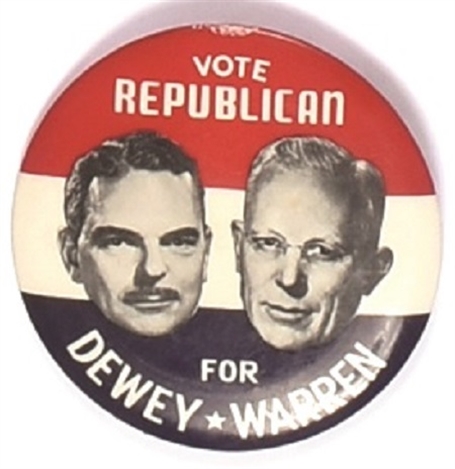 Dewey, Warren Vote Republican Jugate