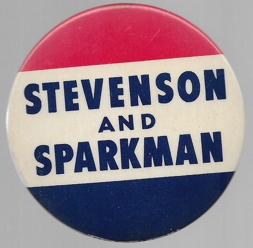 Stevenson, Sparkman RWB Celluloid