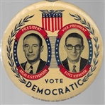 Stevenson, Kefauver Vote Democratic (With Glasses)